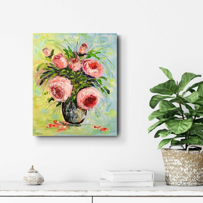 Pink Roses by Tatiana Gomzina