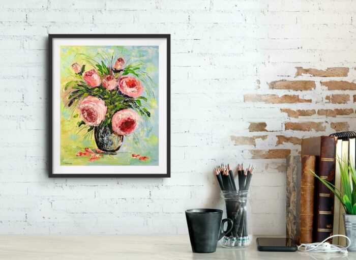 Pink Roses by Tatiana Gomzina